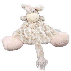 Nat & Jules Giraffe Infant Lovey Rattle Luxurious Baby Sadie DEMDACO EUC